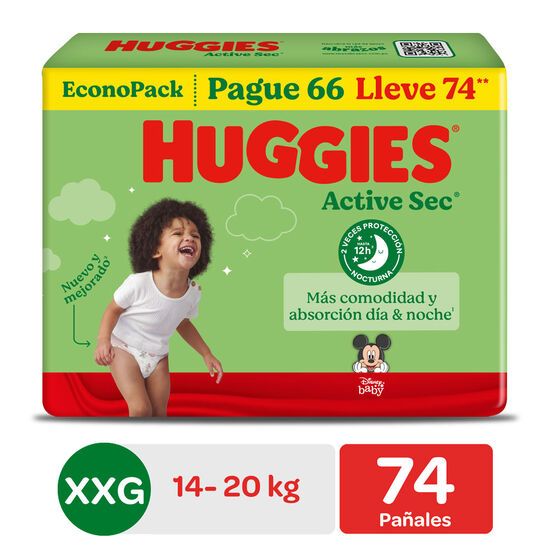 Pañal Huggies Active Sec BigPack THA